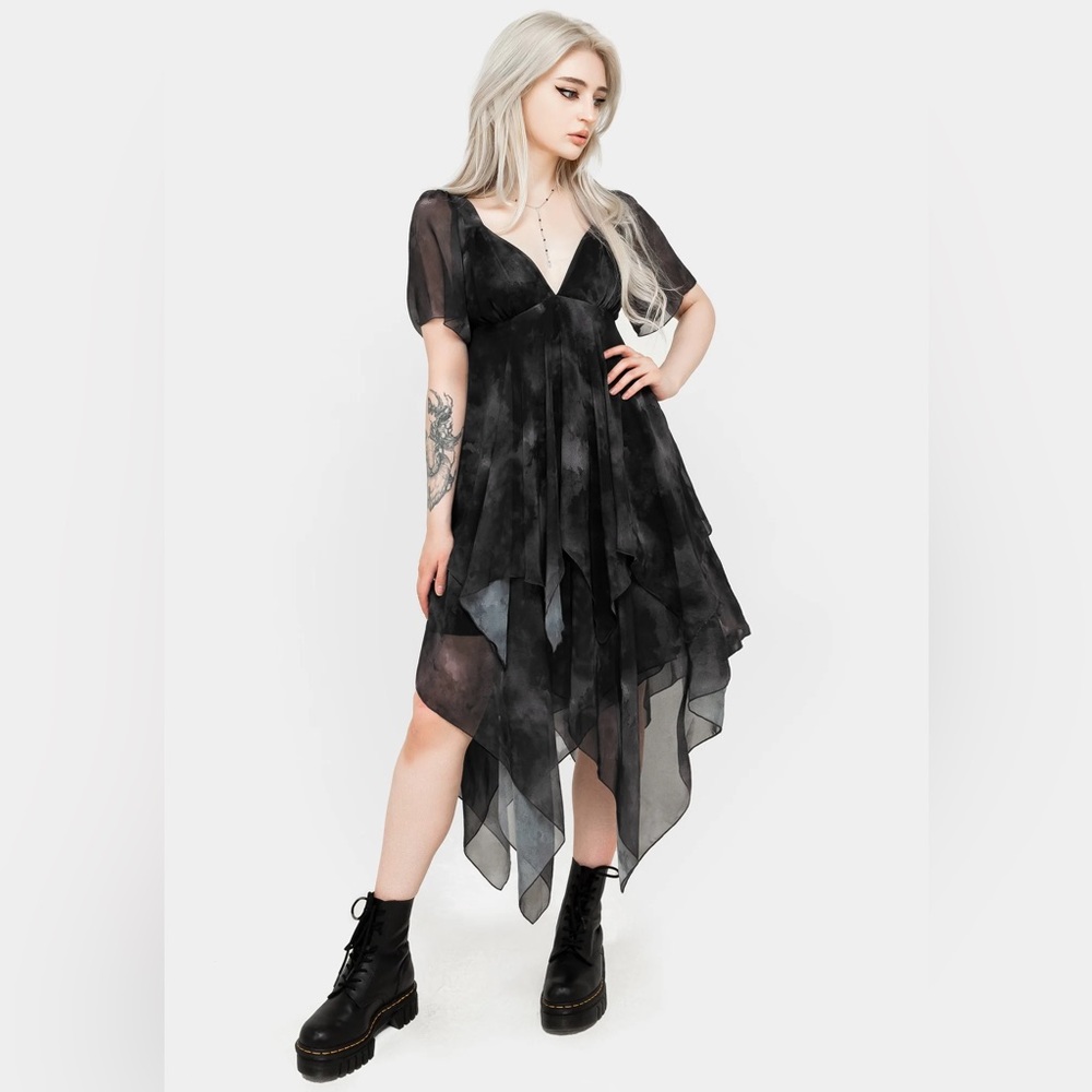 Disturbia Tempest dress with handkerchief bottom